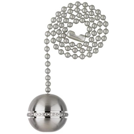 WESTINGHOUSE Westinghouse Lighting 7710400 Brushed Nickel Finish Beaded Ball Pull Chain 7710400